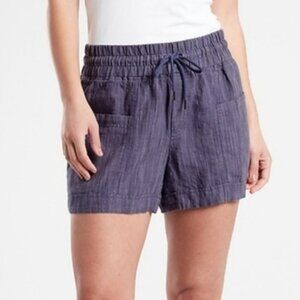 Athleta Cabo Linen High Rise Shorts